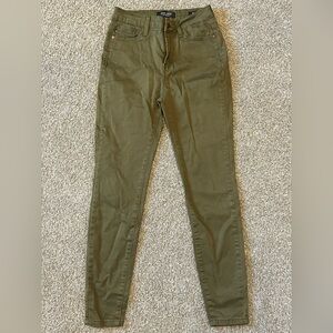 Judy Blue Women’s Olive Green Size 5/27 Skinny Fit Stretch Jeans Style# JB88146
